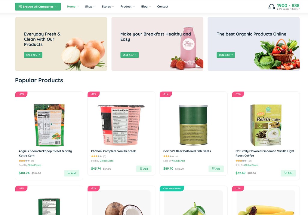 Nest - Multivendor Organic & Grocery Laravel eCommerce Plus All Plugins